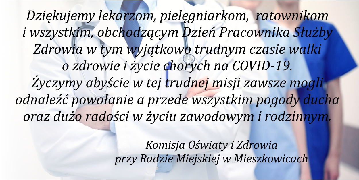 Podziękowanie dla Służby Zdrowia